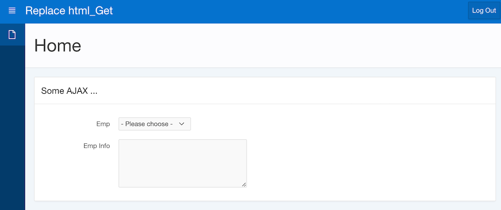 The situation: when the select list changes, the textarea should get populated with some information