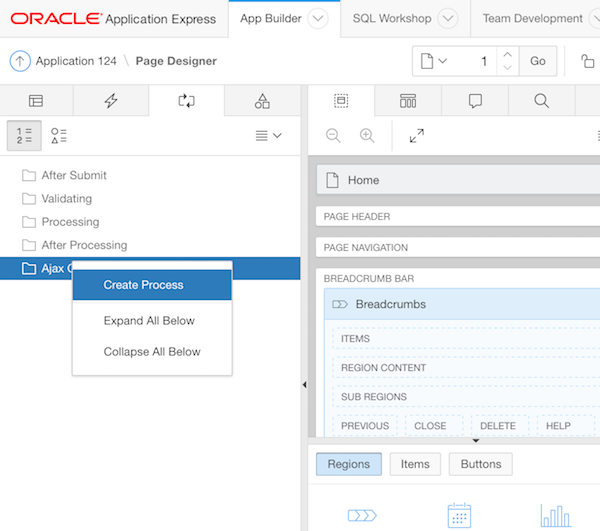Create a new page-specific Ajax Callback using Page Designer