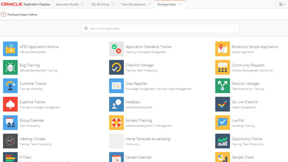 Packaged Applications in APEX 5.0