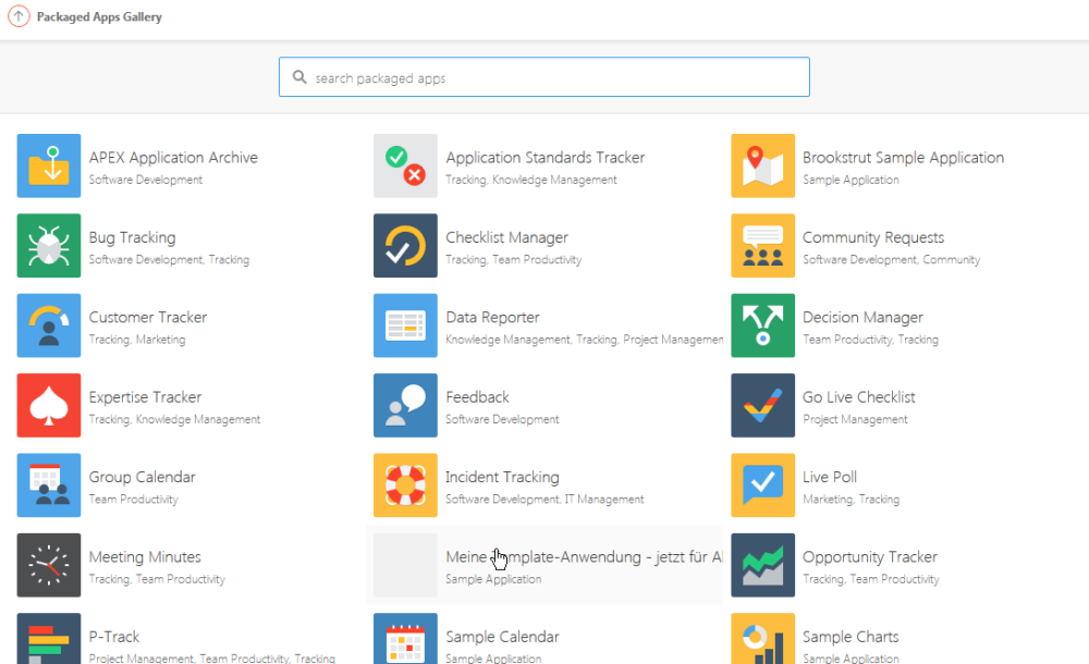 Die neue Anwendung ist nun Teil der Packaged Apps Gallery
