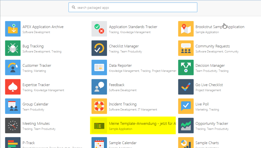 Packaged Application Gallery