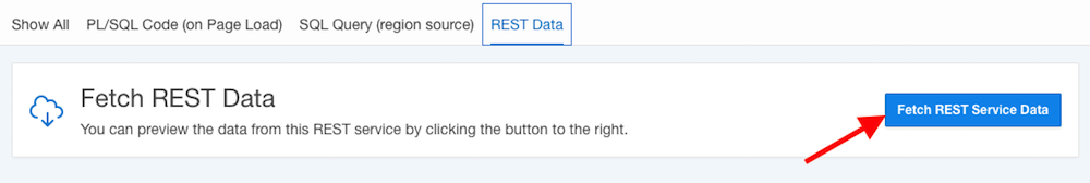 Review data returned by the REST Service Reference - 1