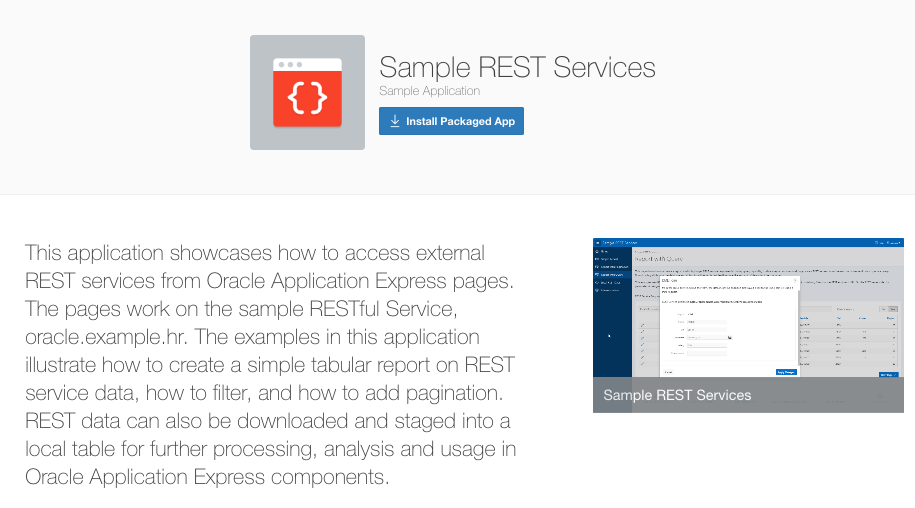 Packaged Application REST Client Assistant