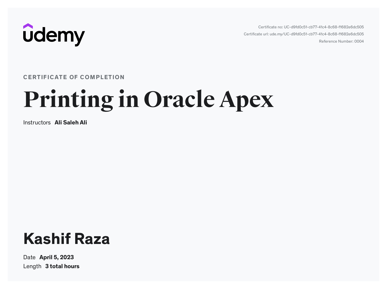 Udemy Apex Printing