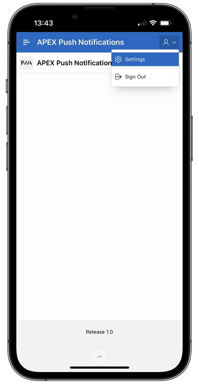Locate User Settings Menu